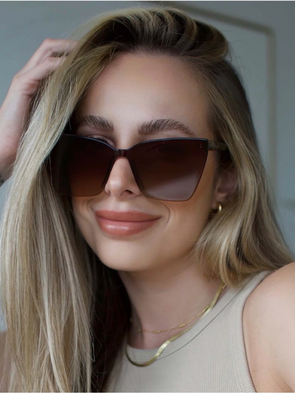 GOLDIE sunglasses from DIFF, espresso tortoise brown